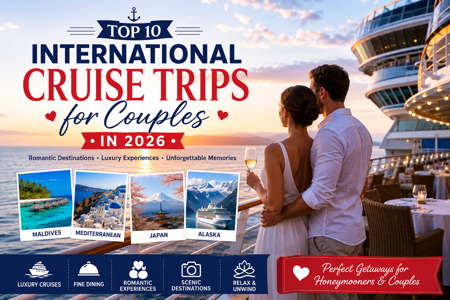 Top 10 International Cruise Trips for Couples in 2026