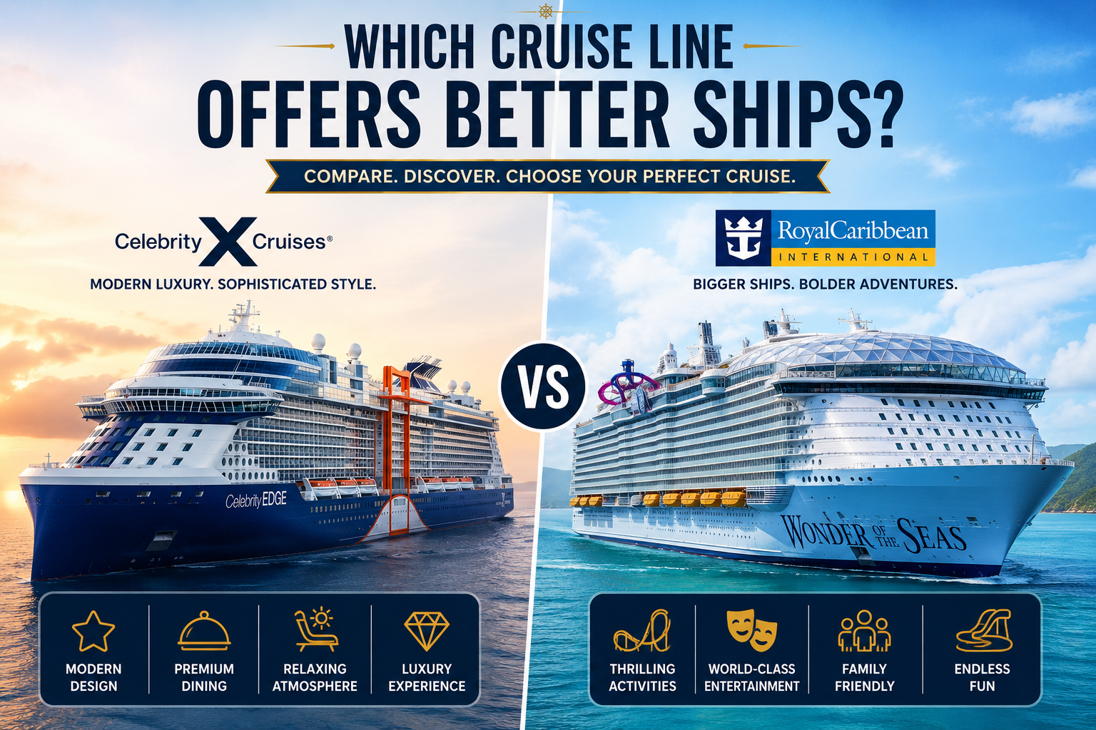 Which Cruise Line Offers Better Ships?