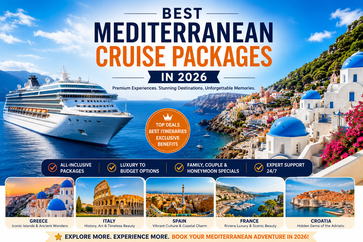 Best Mediterranean Cruise Packages in 2026