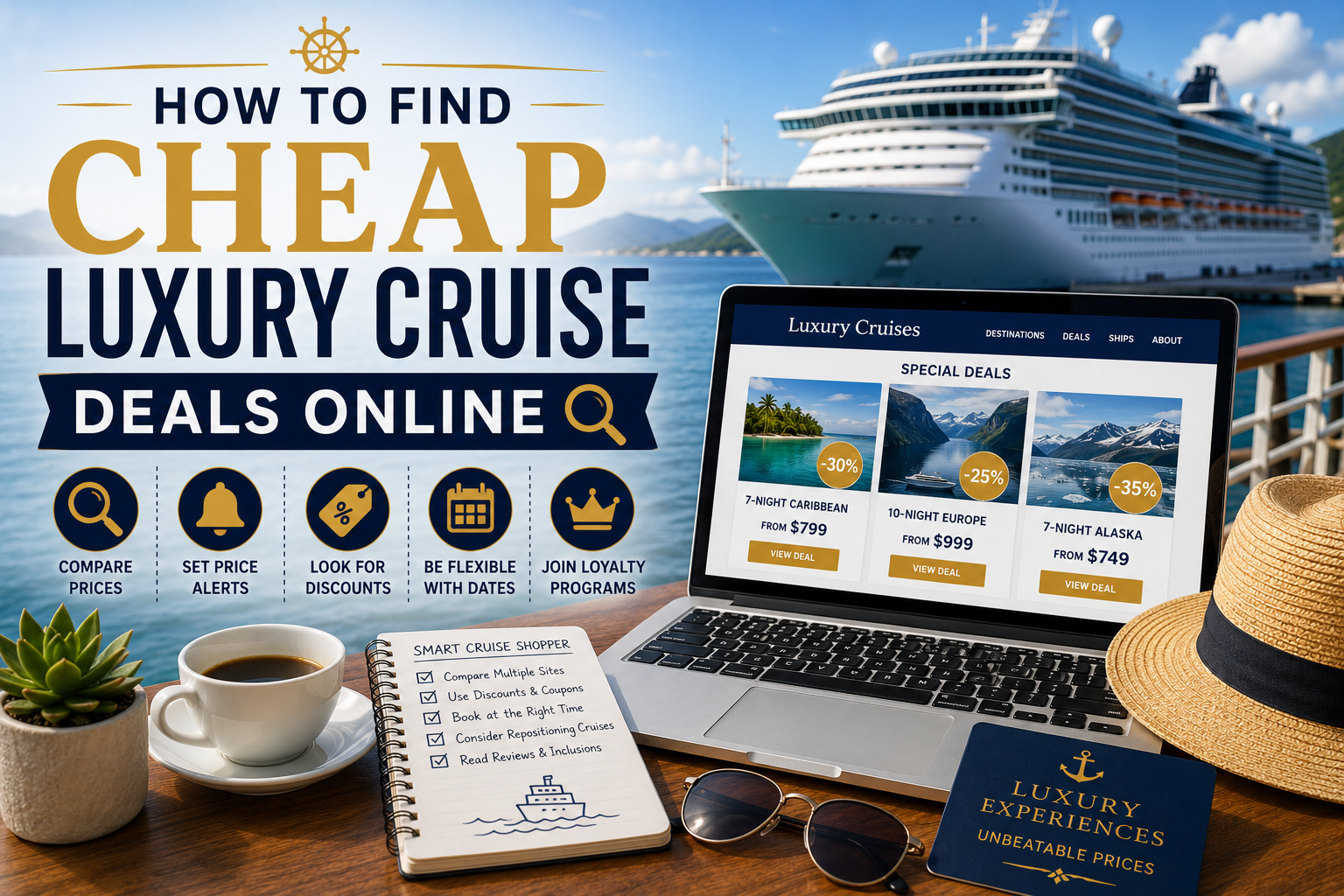 How to Find Cheap Luxury Cruise Deals Online