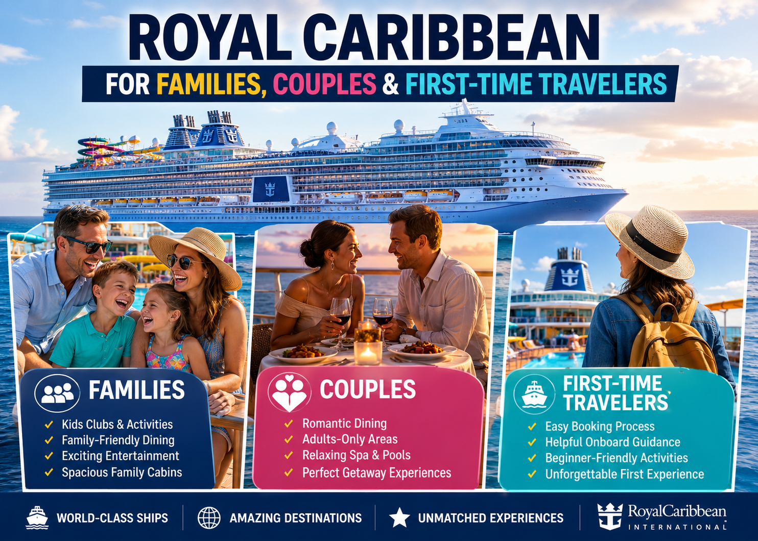 Royal Caribbean for Families, Couples & First-Time Travelers