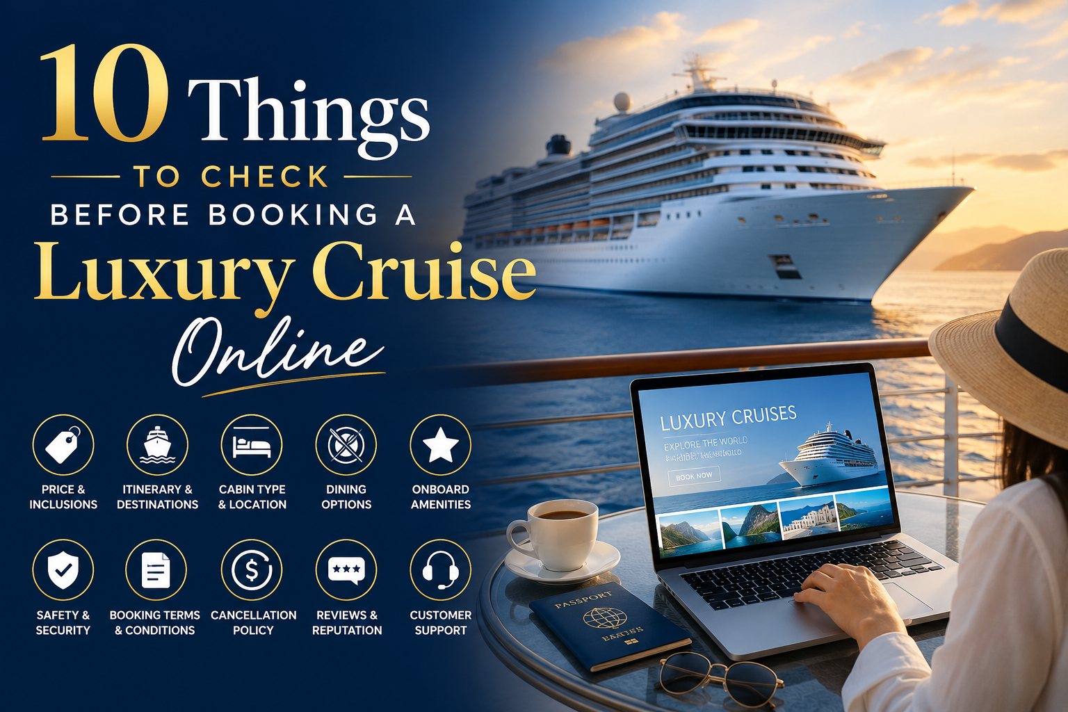 10 Things to Check Before Booking a Luxury Cruise Online