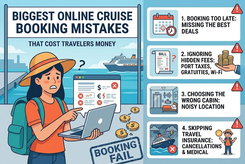 Biggest Online Cruise Booking Mistakes That Cost Travelers Money