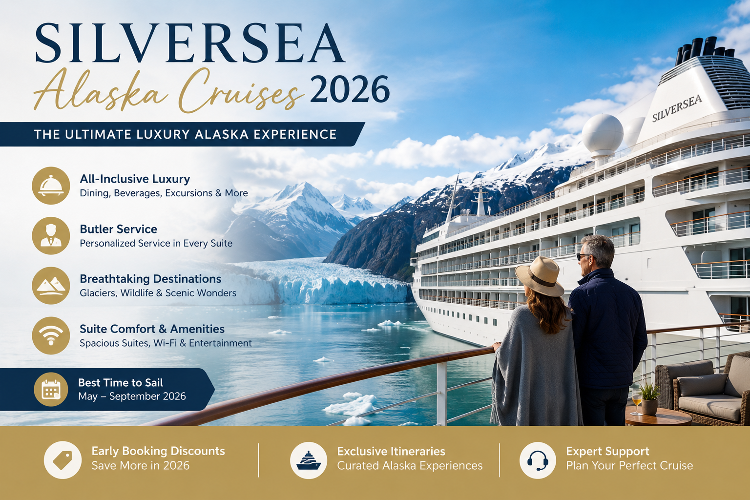 Silversea Cruises 2026 Guide: How to Book the Best Silversea Alaska Cruise
