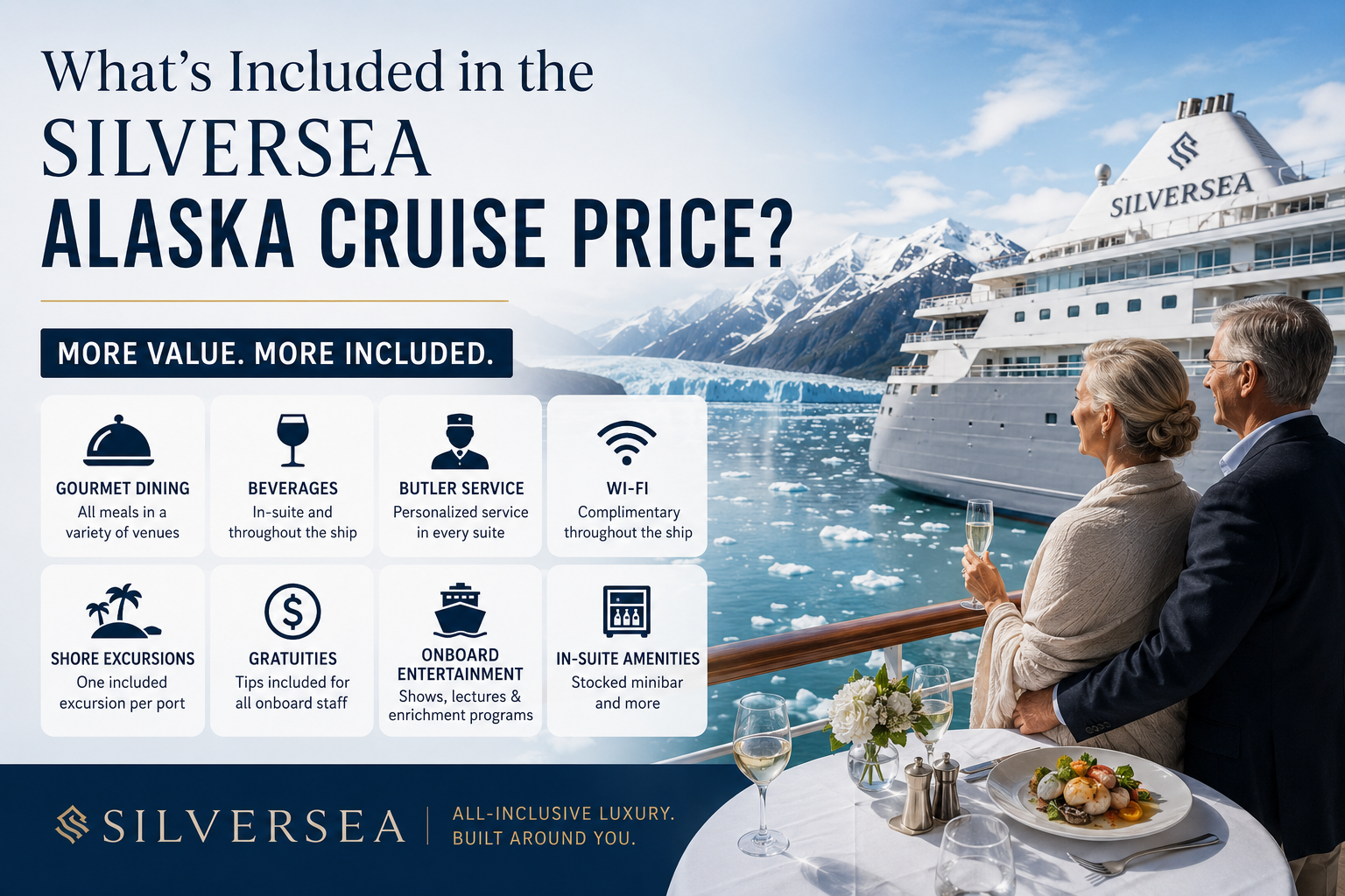 What’s Included in the Silversea Alaska Cruise Price?
