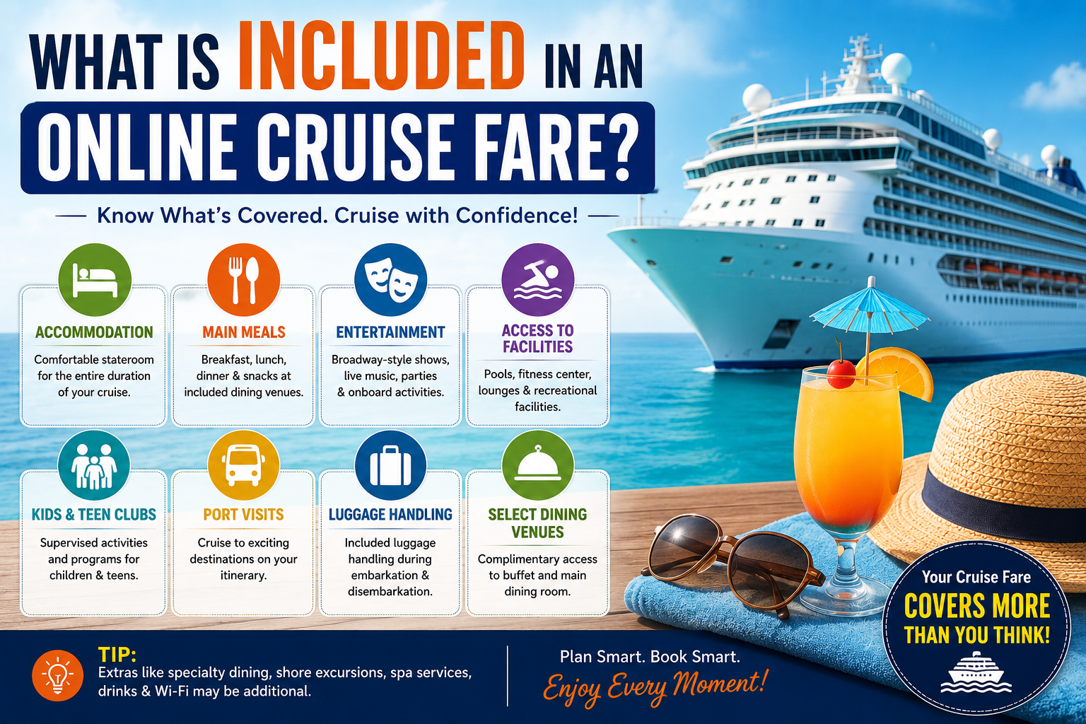What Is Included in an Online Cruise Fare?
