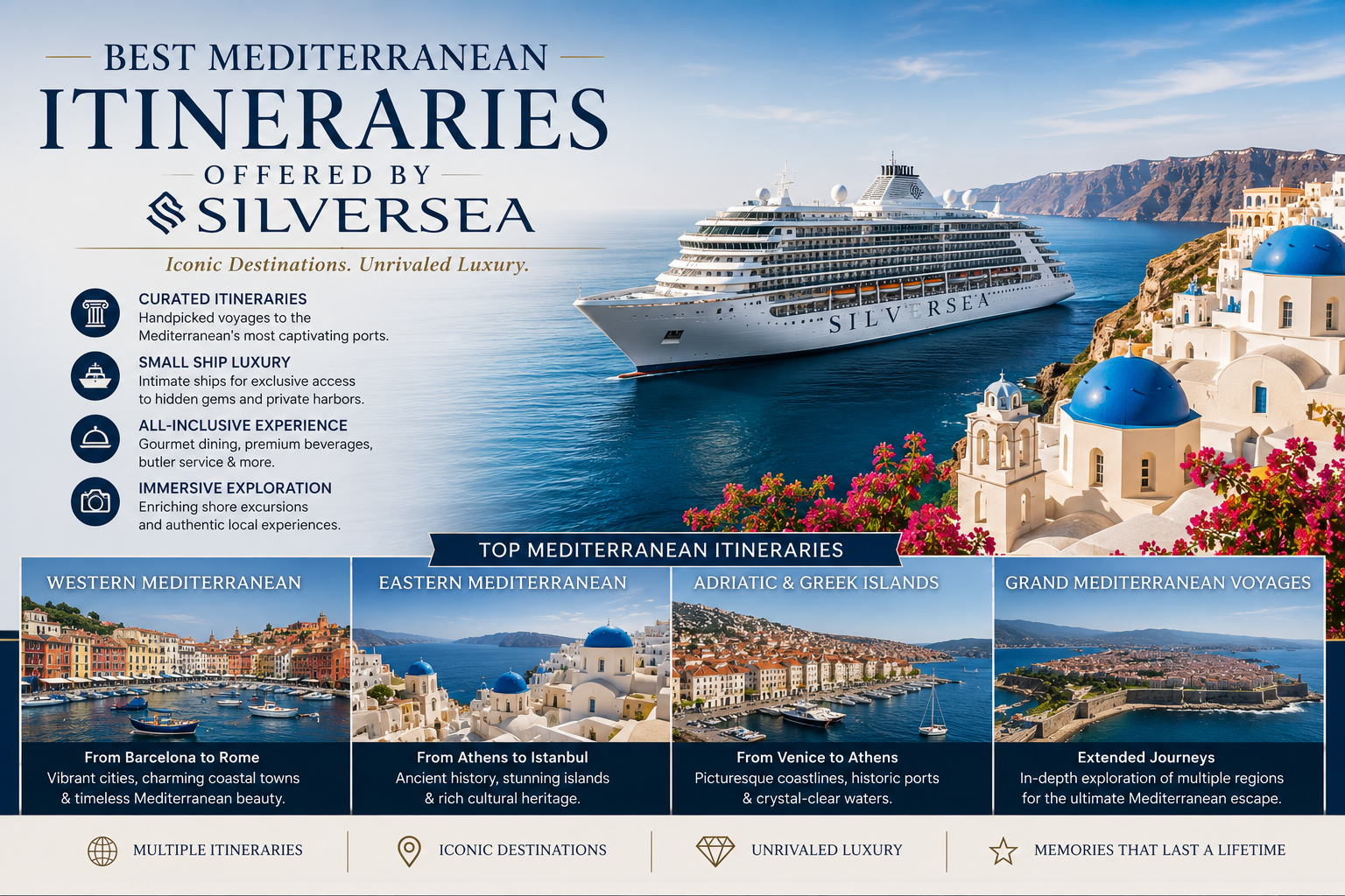 Best Mediterranean Itineraries Offered by Silversea