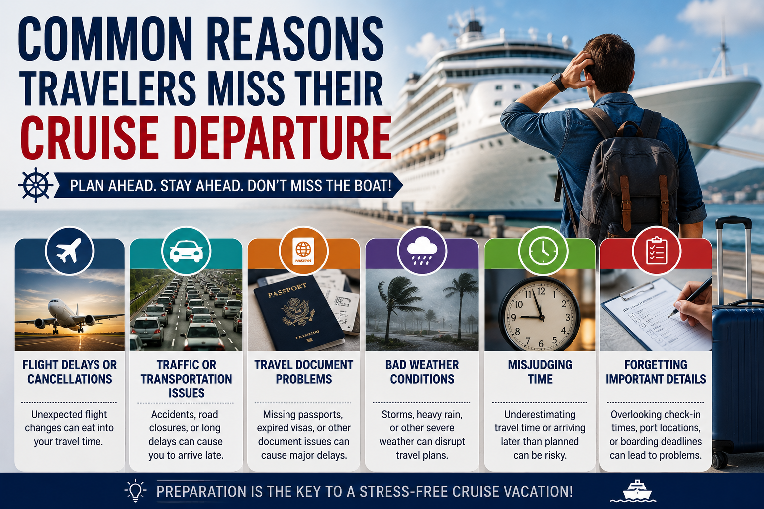 Common Reasons Travelers Miss Their Cruise Departure