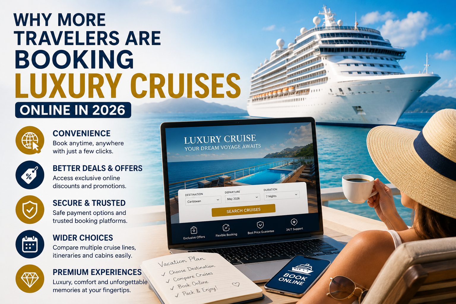 Why More Travelers Are Booking Luxury Cruises Online in 2026