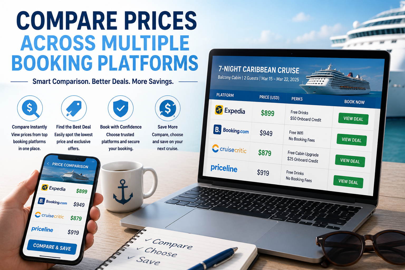 Compare Prices Across Multiple Booking Platforms