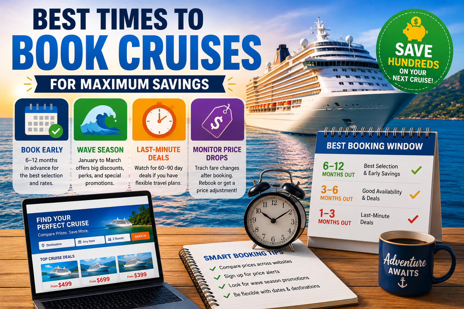 Best Times to Book Cruises for Maximum Savings