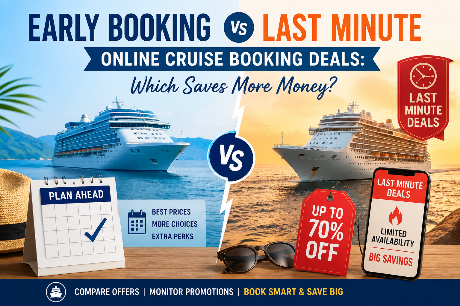 Early Booking vs Last Minute Online Cruise Booking Deals: Which Saves More Money?