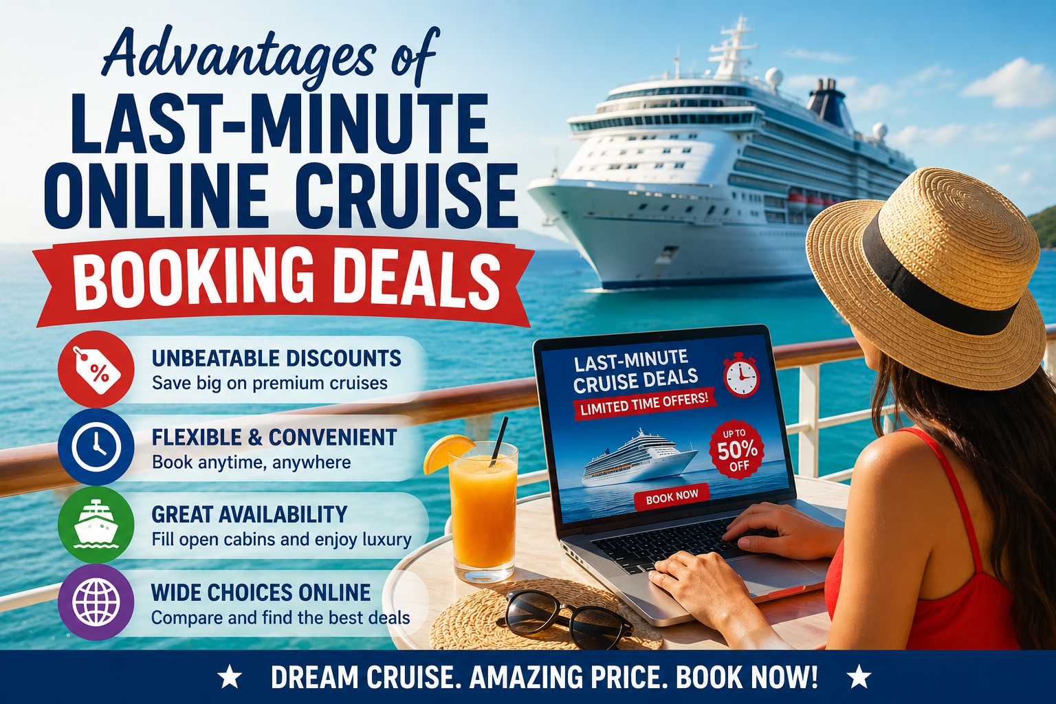 Advantages of Last-Minute Online Cruise Booking Deals