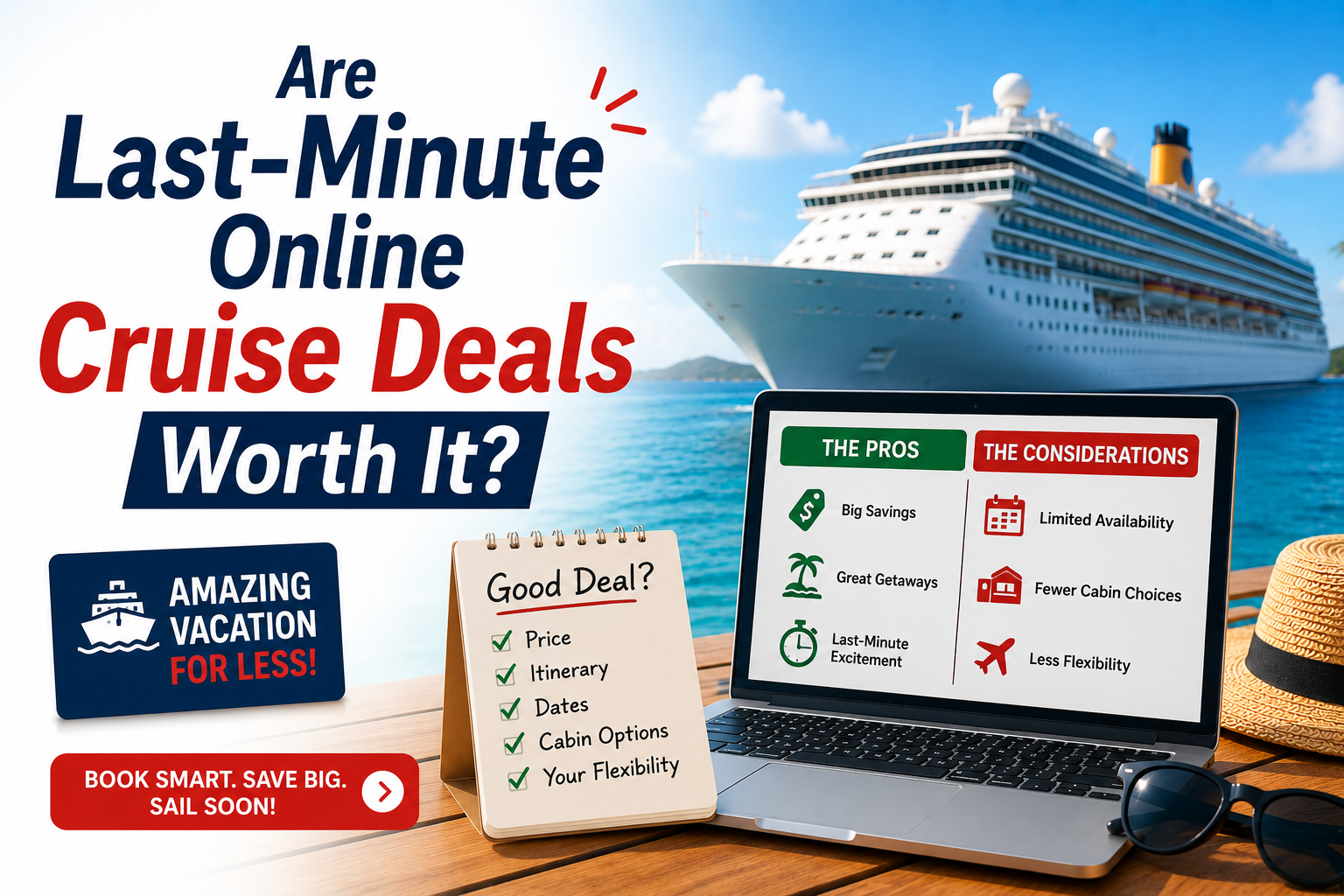 Are Last-Minute Online Cruise Deals Worth It?