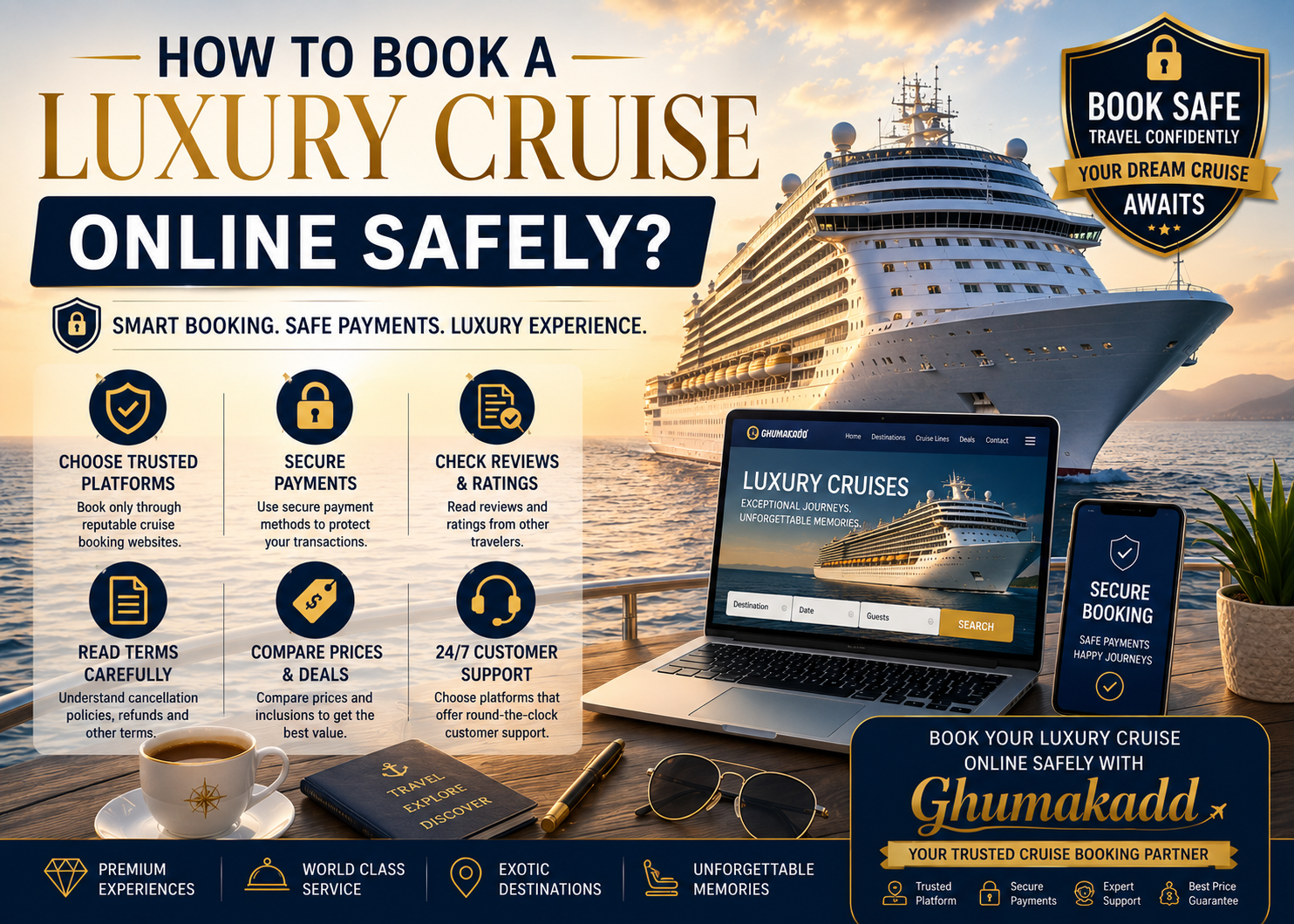 How to Book a Luxury Cruise Online Safely
