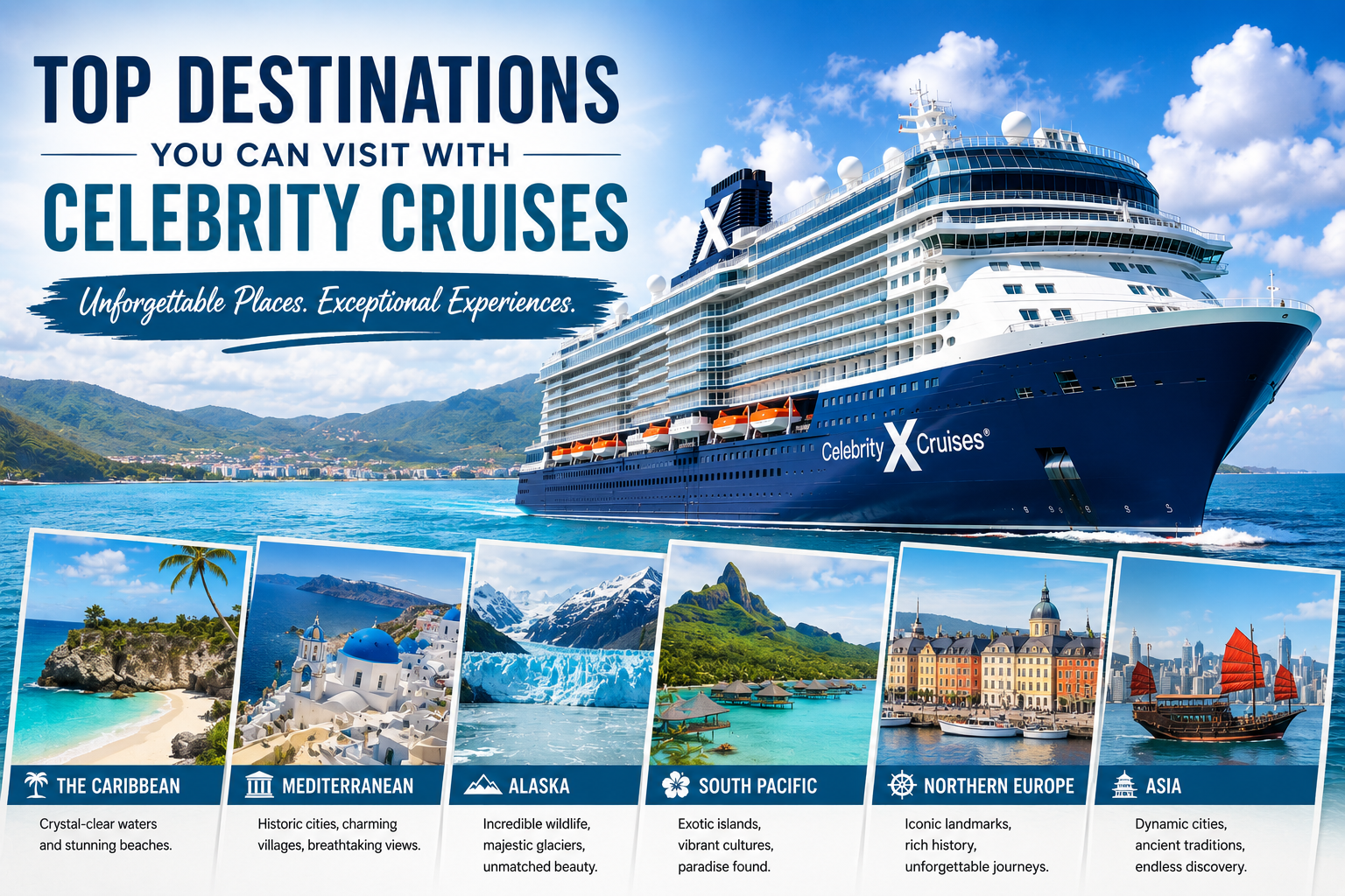 Top Destinations You Can Visit with Celebrity Cruises